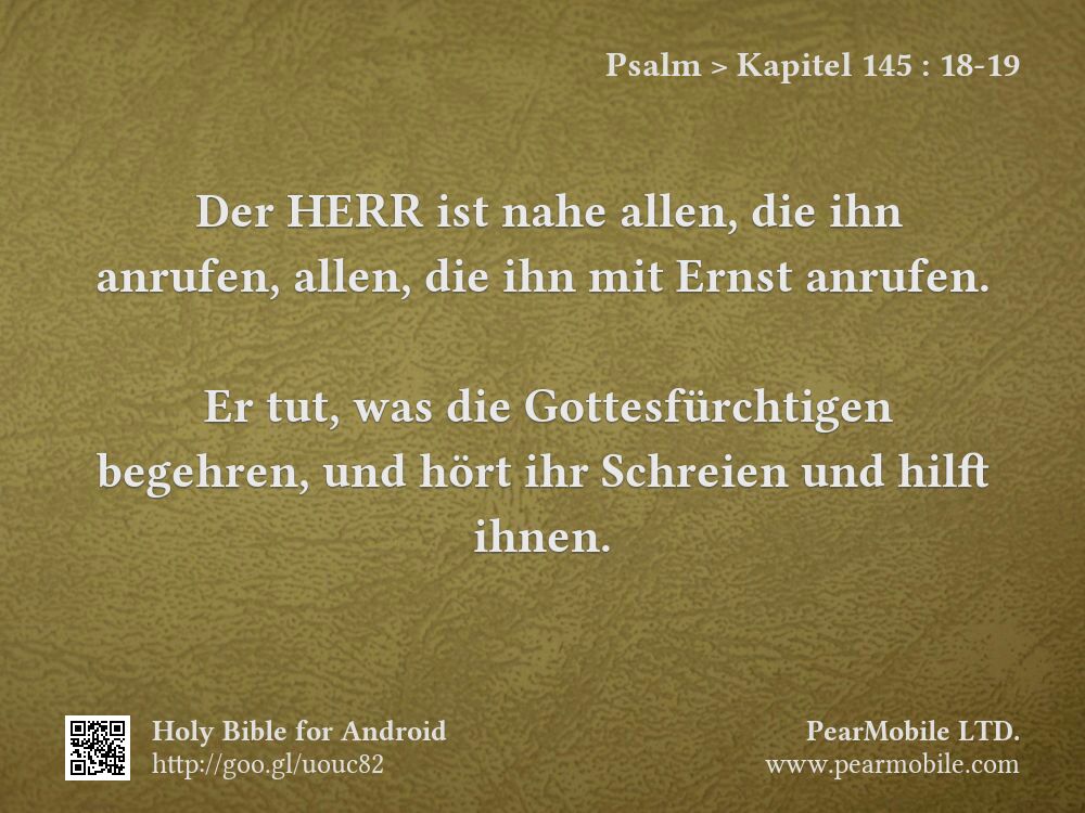 Psalm, Kapitel 145:18-19
